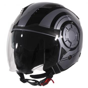 VITO Jet helmet Isola shiny gray black