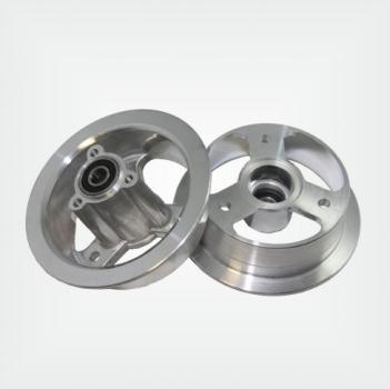 4 "alloy rim - 2-part - rear wheel silver