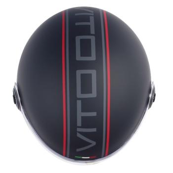 Jet helmet Vito Loreto fashion black matt