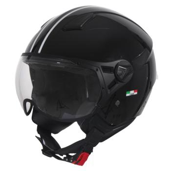 Jet Helm Vito Moda gloss black