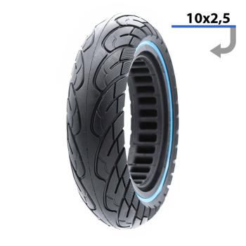 Solid tire blue 10x2,5 (34mm)