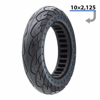 Solid tire blue dots 10x2,125