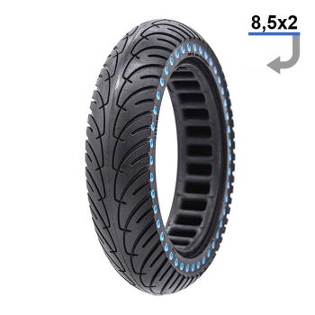 Solid tire blue dots 8,5x2 Xiaomi