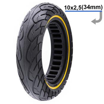 Solid tire yellow 10x2,5 (34mm)