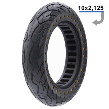 Solid tire yellow dots 10x2,125