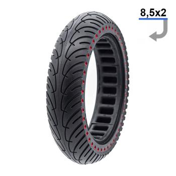 Solid tire red dots 8,5x2 Xiaomi