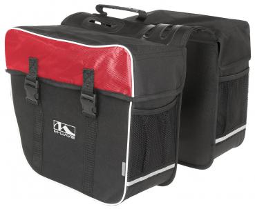 M-Wave Amsterdam double bag 30L black/red