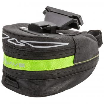 M-WAVE saddle bag Tilburg black/green