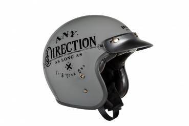 Brixton helmet - Open face grey