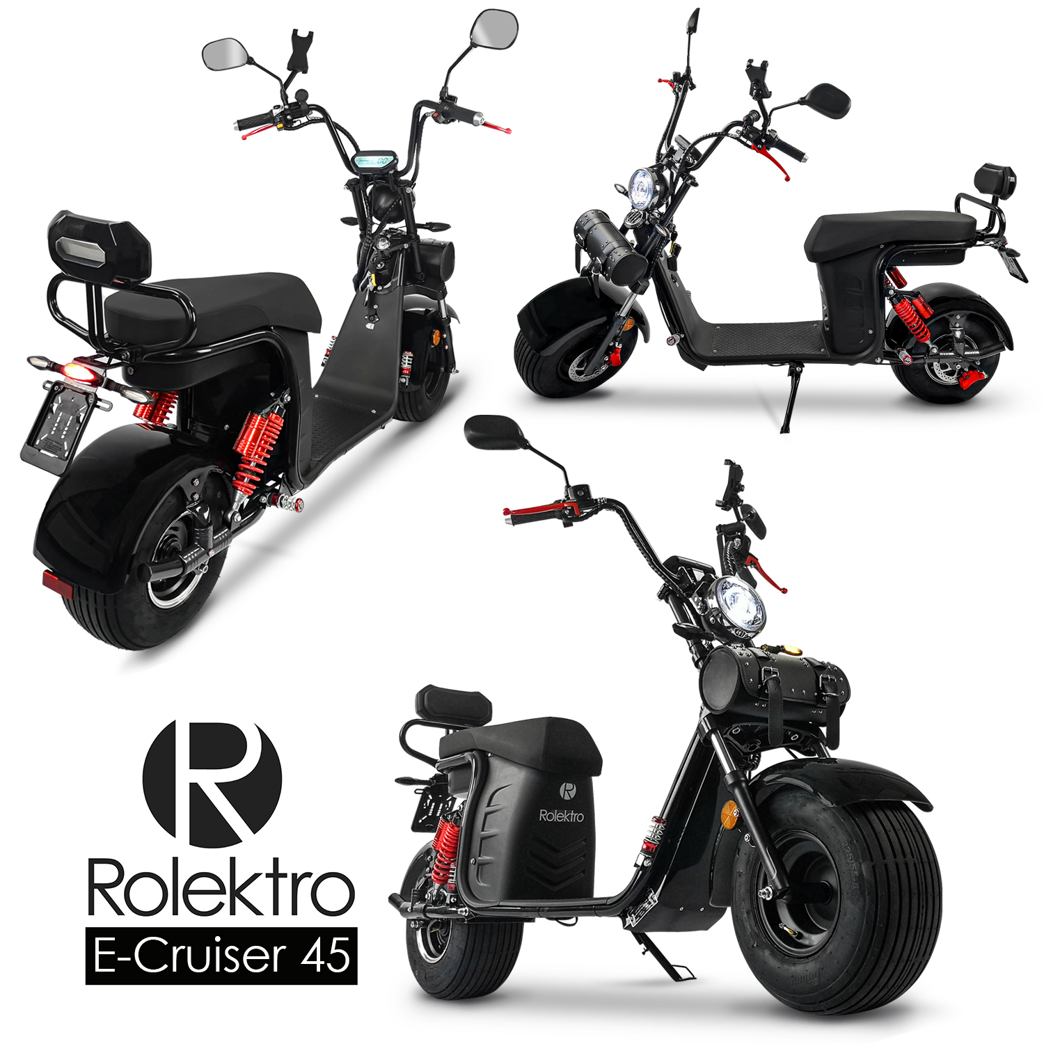 lithium - 45 2 electric battery E-Cruiser Rolektro scooter incl. elektro2rad.de batteries with