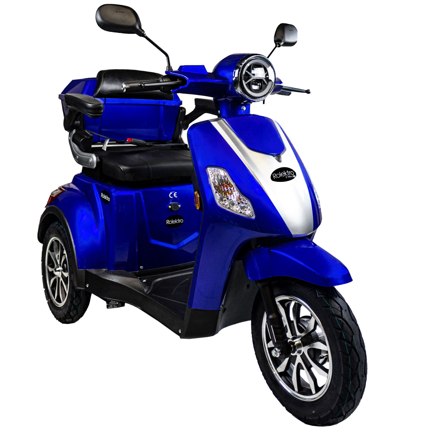 elektro2rad.de - Rolektro E-Trike 25 V.3 blue 60V 30AH lithium battery  removeable