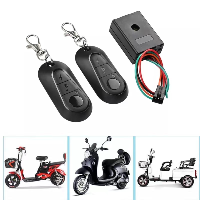 Elektroroller Escooter Alarmanlage Bluetooth mit Fernbedienung  schwarz-silber - Fatwheel E-Scooter