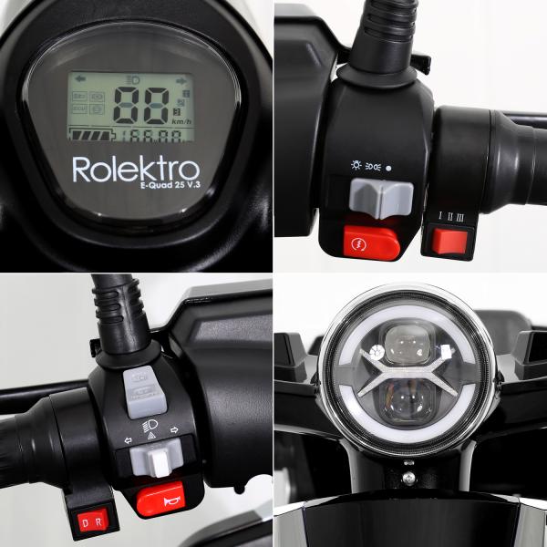 Rolektro E-Quad 25 V3 schwarz