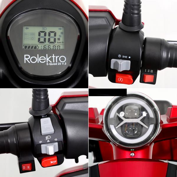 Rolektro E-Quad 25 V3 red