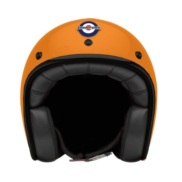 Lambretta Helm - Open Face orange