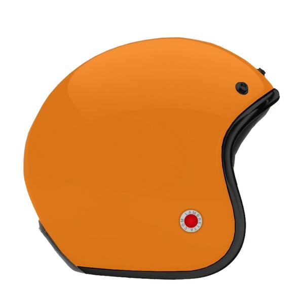 Lambretta Helm - Open Face orange