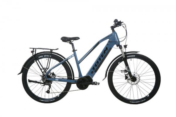 TOTEM Explorer blue gray E-Trekking Bike