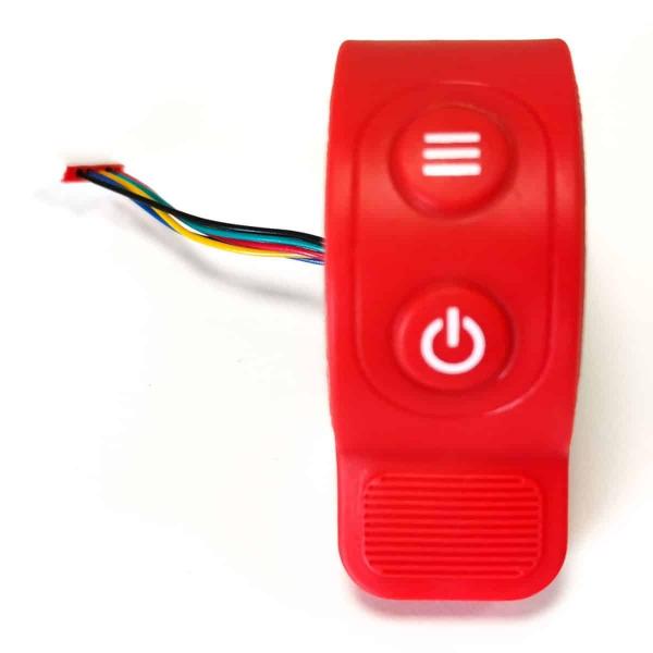 Throttle with switch unit red