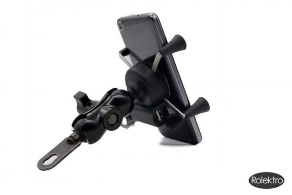 Holder for Smartphone/Navi/GPS with USB charger