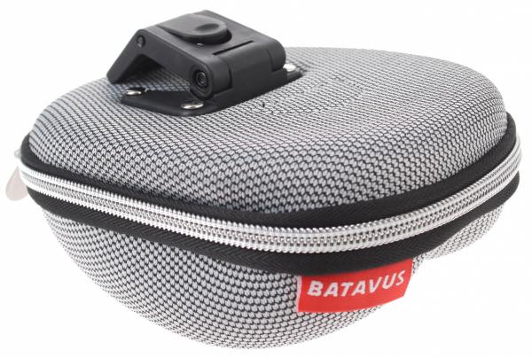 Batavus saddle bag 1.3 liters gray