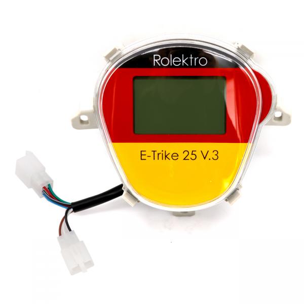 Speedometer digital E-Trike25 V3 Rolektro E-Trike 25V2